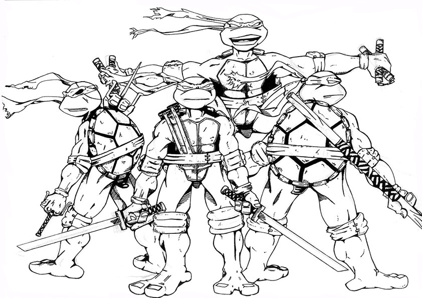 ausmalbilder ninja turtles-1